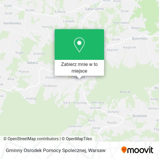 Mapa Gminny Osrodek Pomocy Spolecznej