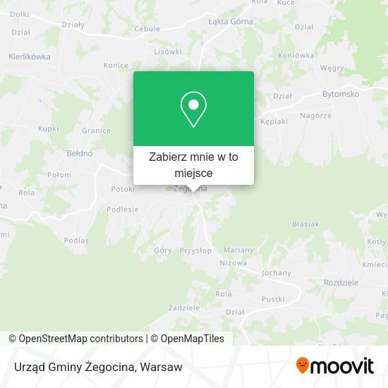 Mapa Urząd Gminy Żegocina