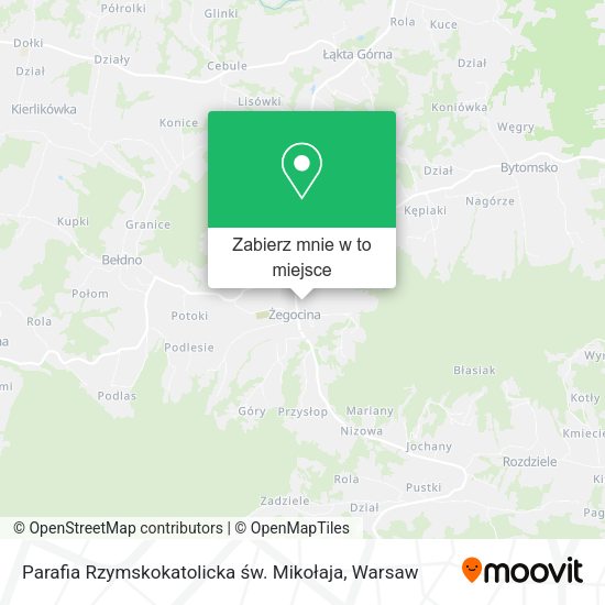 Mapa Parafia Rzymskokatolicka św. Mikołaja