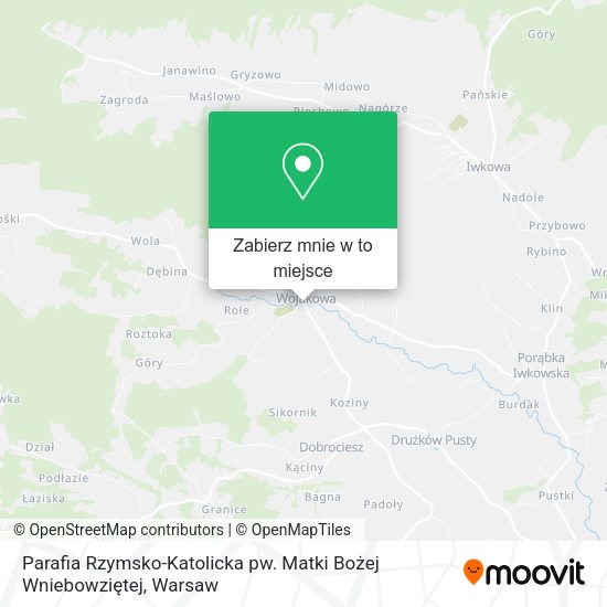 Mapa Parafia Rzymsko-Katolicka pw. Matki Bożej Wniebowziętej