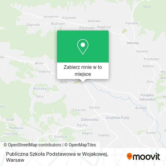 Mapa Publiczna Szkoła Podstawowa w Wojakowej