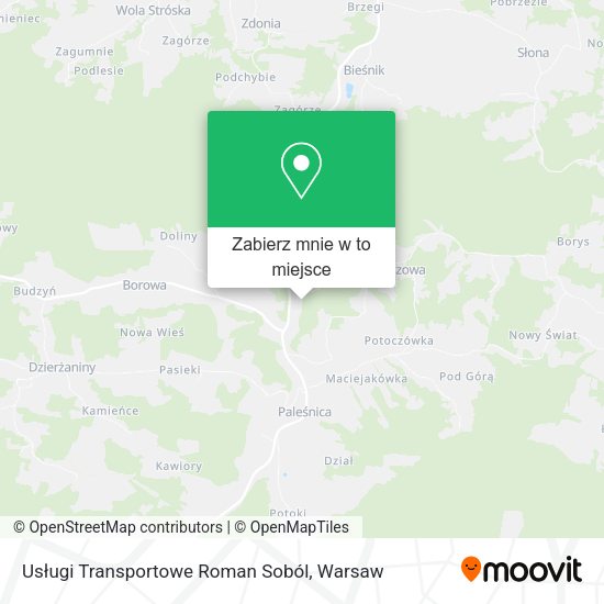 Mapa Usługi Transportowe Roman Soból