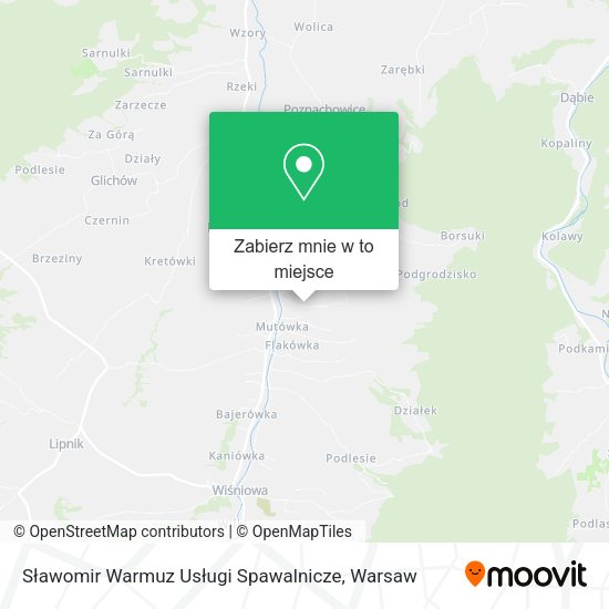 Mapa Sławomir Warmuz Usługi Spawalnicze