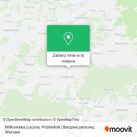 Mapa Miłkowska Lucyna, Pośrednik Ubezpieczeniowy