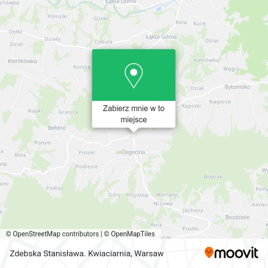 Mapa Zdebska Stanisława. Kwiaciarnia