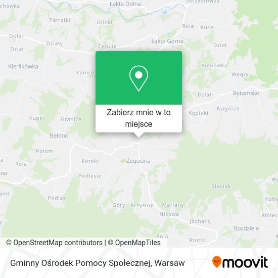 Mapa Gminny Ośrodek Pomocy Społecznej