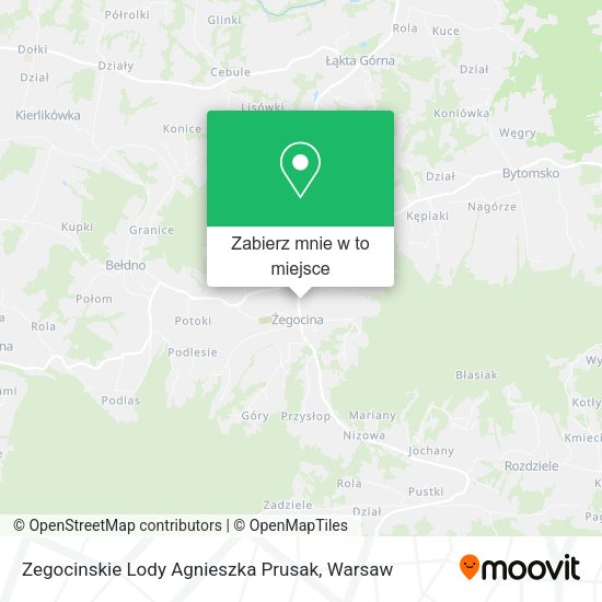 Mapa Zegocinskie Lody Agnieszka Prusak