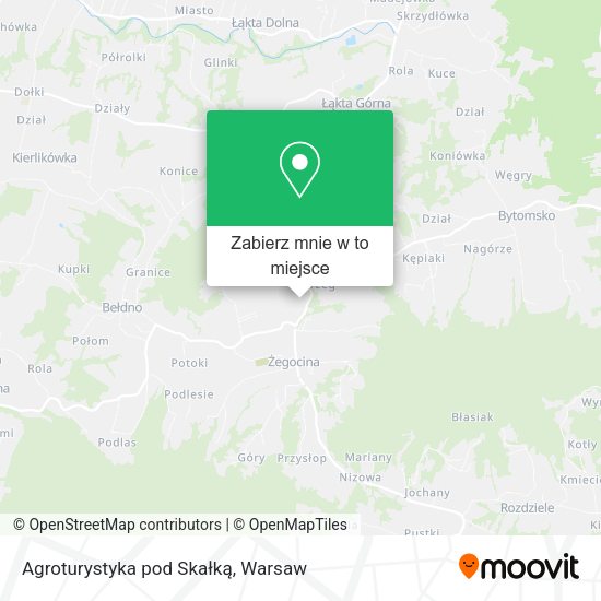 Mapa Agroturystyka pod Skałką