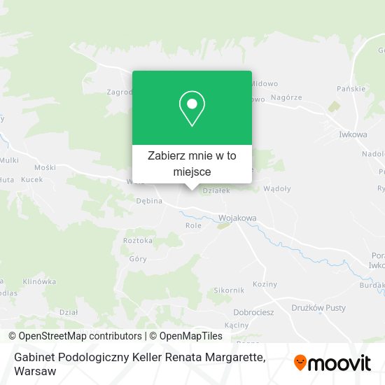 Mapa Gabinet Podologiczny Keller Renata Margarette