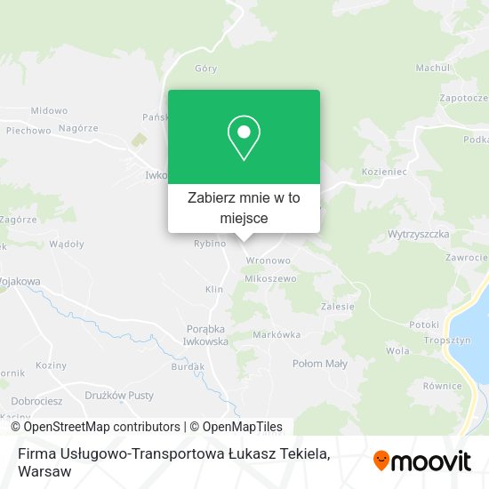 Mapa Firma Usługowo-Transportowa Łukasz Tekiela