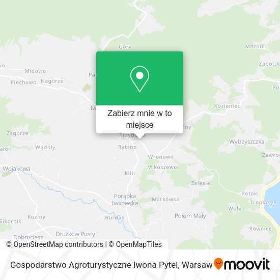 Mapa Gospodarstwo Agroturystyczne Iwona Pytel