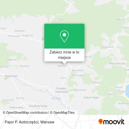 Mapa Pajor P. Autoczęści