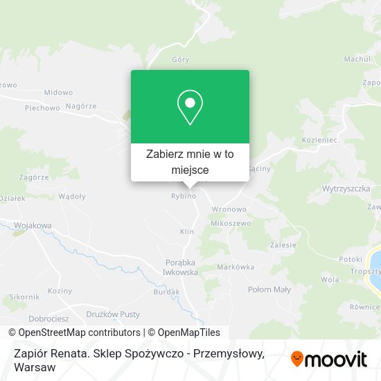 Mapa Zapiór Renata. Sklep Spożywczo - Przemysłowy