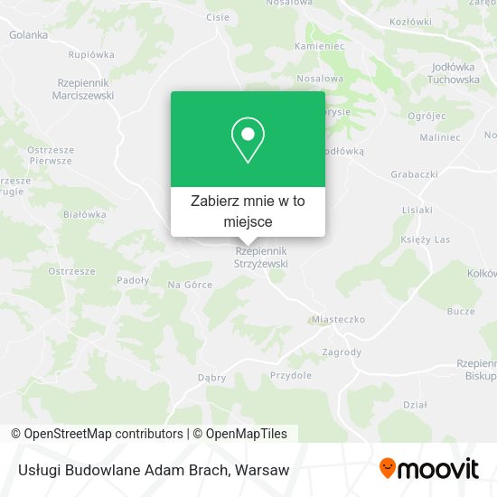 Mapa Usługi Budowlane Adam Brach