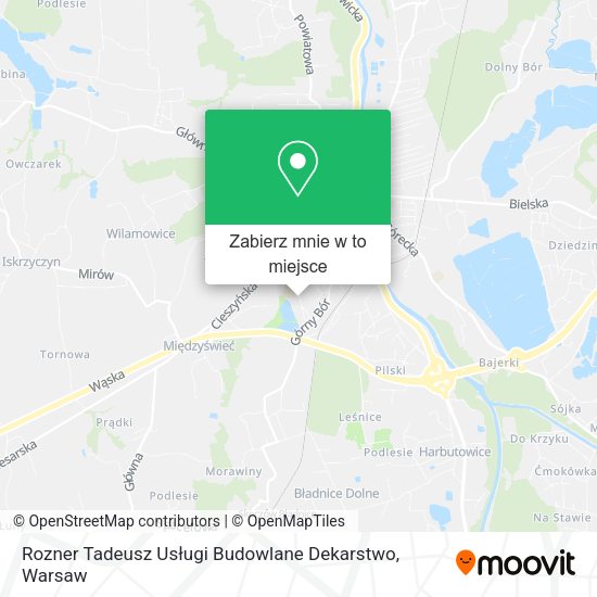 Mapa Rozner Tadeusz Usługi Budowlane Dekarstwo