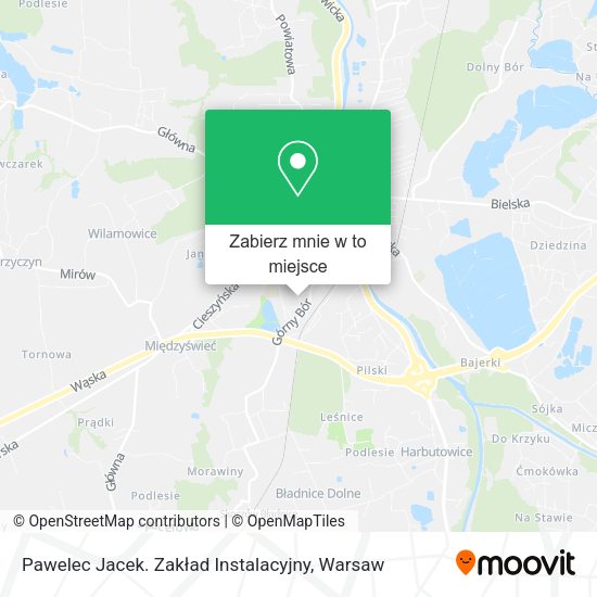 Mapa Pawelec Jacek. Zakład Instalacyjny