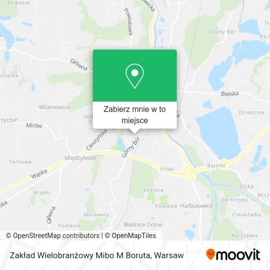 Mapa Zakład Wielobranżowy Mibo M Boruta