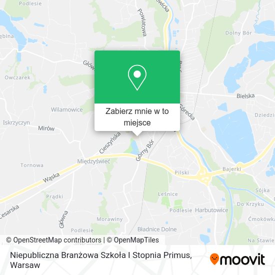 Mapa Niepubliczna Branżowa Szkoła I Stopnia Primus