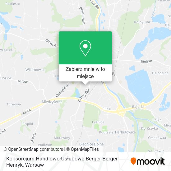Mapa Konsorcjum Handlowo-Usługowe Berger Berger Henryk