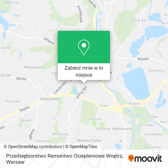 Mapa Przedsiębiorstwo Remontwo Ociepleniowe Wnętrz