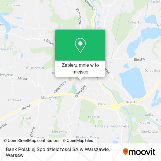 Mapa Bank Polskiej Spoldzielczosci SA w Warszawie