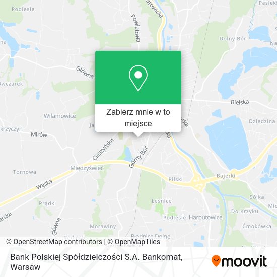 Mapa Bank Polskiej Spółdzielczości S.A. Bankomat