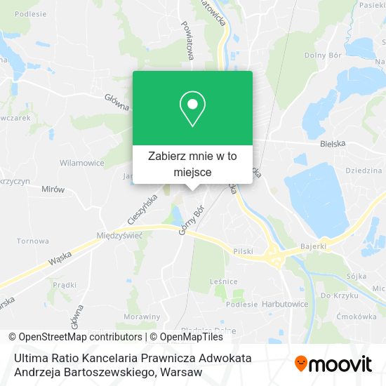 Mapa Ultima Ratio Kancelaria Prawnicza Adwokata Andrzeja Bartoszewskiego