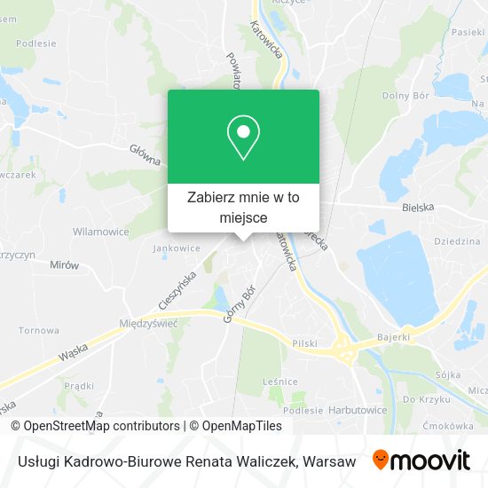 Mapa Usługi Kadrowo-Biurowe Renata Waliczek