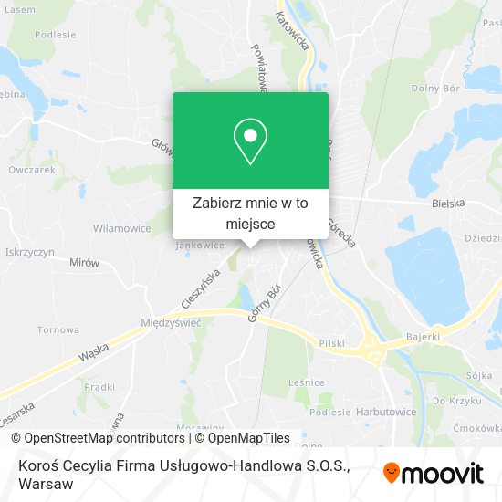 Mapa Koroś Cecylia Firma Usługowo-Handlowa S.O.S.