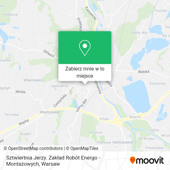 Mapa Sztwiertnia Jerzy. Zakład Robót Energo - Montażowych