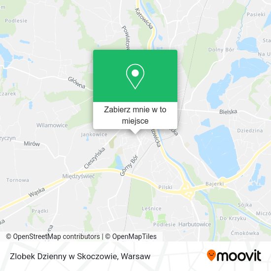 Mapa Zlobek Dzienny w Skoczowie