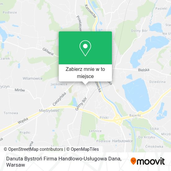 Mapa Danuta Bystroń Firma Handlowo-Usługowa Dana