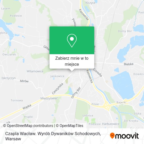 Mapa Czapla Wacław. Wyrób Dywaników Schodowych