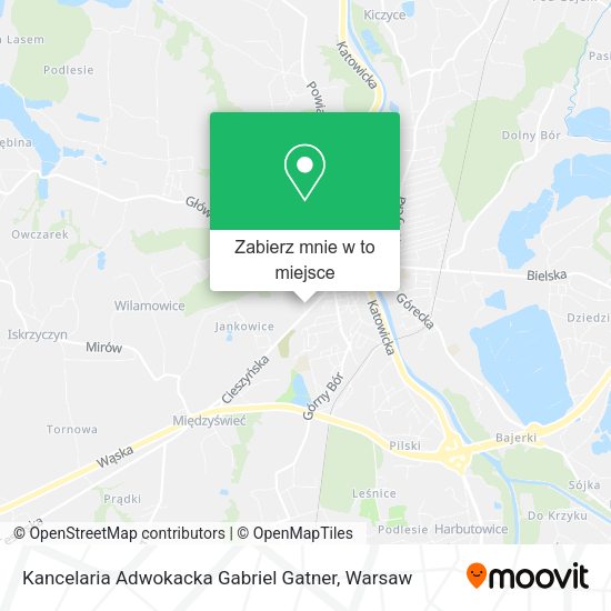 Mapa Kancelaria Adwokacka Gabriel Gatner