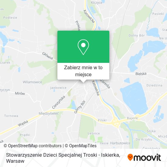 Mapa Stowarzyszenie Dzieci Specjalnej Troski - Iskierka