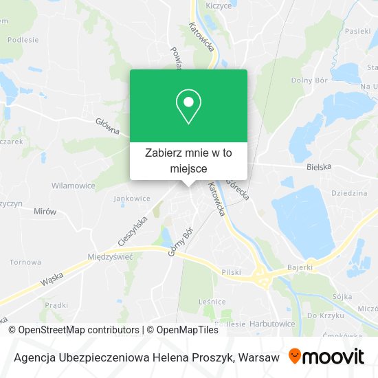 Mapa Agencja Ubezpieczeniowa Helena Proszyk