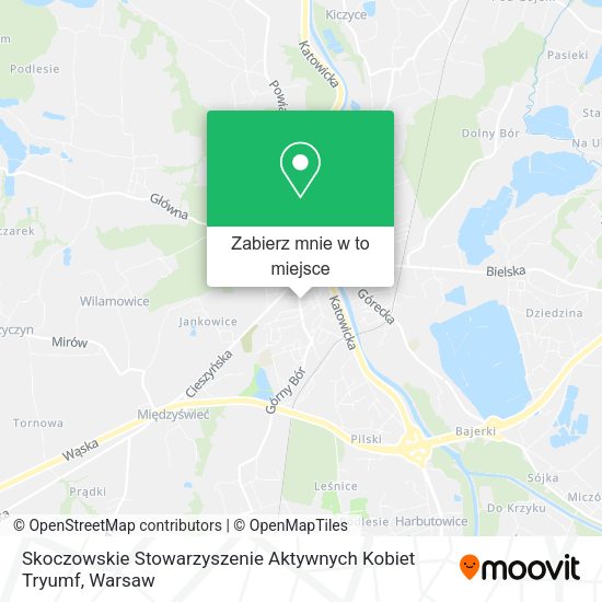 Mapa Skoczowskie Stowarzyszenie Aktywnych Kobiet Tryumf