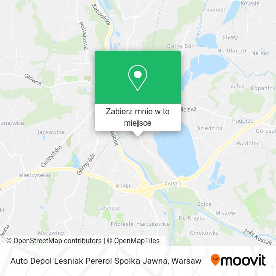 Mapa Auto Depol Lesniak Pererol Spolka Jawna