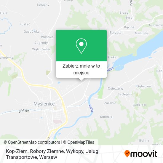 Mapa Kop-Ziem. Roboty Ziemne, Wykopy, Usługi Transportowe