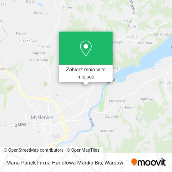 Mapa Maria Panek Firma Handlowa Marika Bis