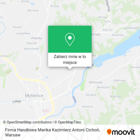 Mapa Firma Handlowa Marika Kazimierz Antoni Cichoń