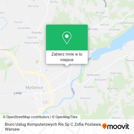 Mapa Biuro Usług Komputerowych Ris Sp C Zofia Postawa