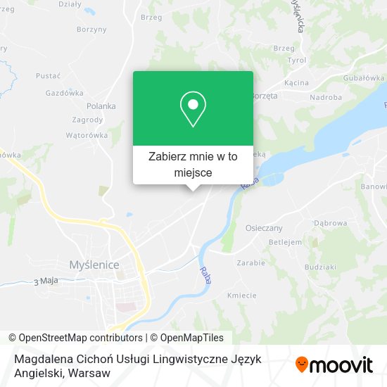 Mapa Magdalena Cichoń Usługi Lingwistyczne Język Angielski