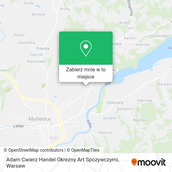 Mapa Adam Cwierz Handel Okrezny Art Spozywczymi