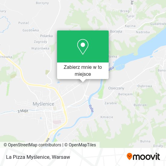 Mapa La Pizza Myślenice