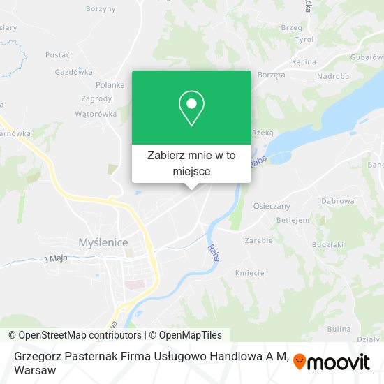 Mapa Grzegorz Pasternak Firma Usługowo Handlowa A M