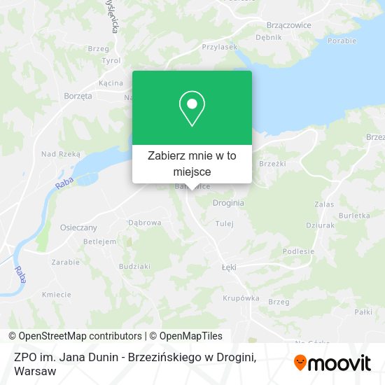 Mapa ZPO im. Jana Dunin - Brzezińskiego w Drogini