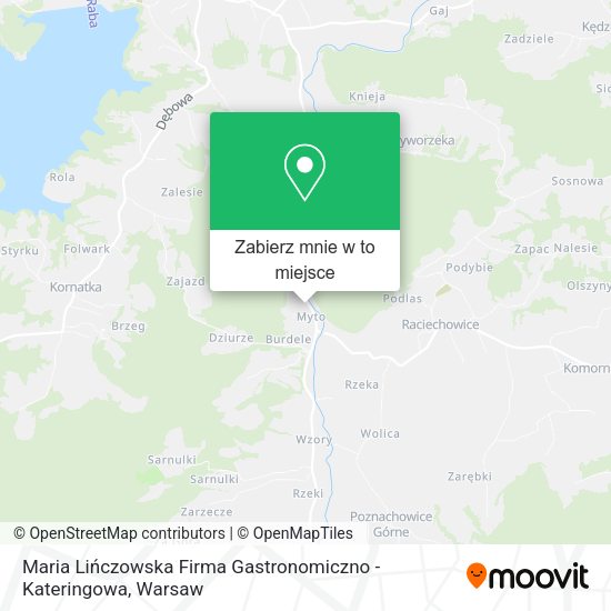 Mapa Maria Lińczowska Firma Gastronomiczno - Kateringowa