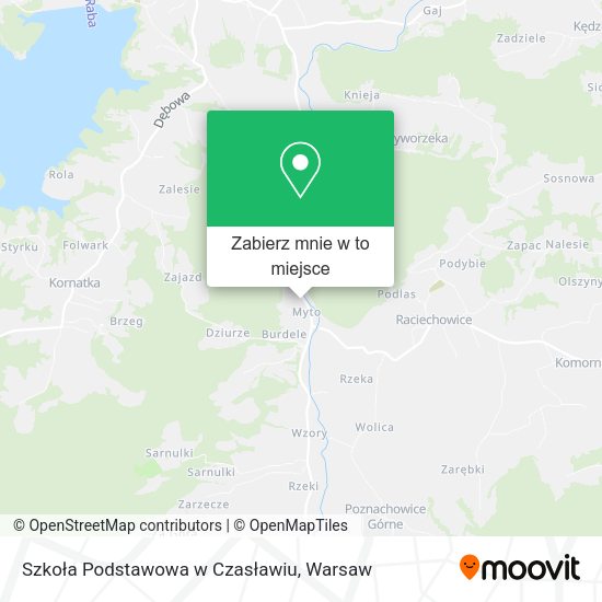 Mapa Szkoła Podstawowa w Czasławiu