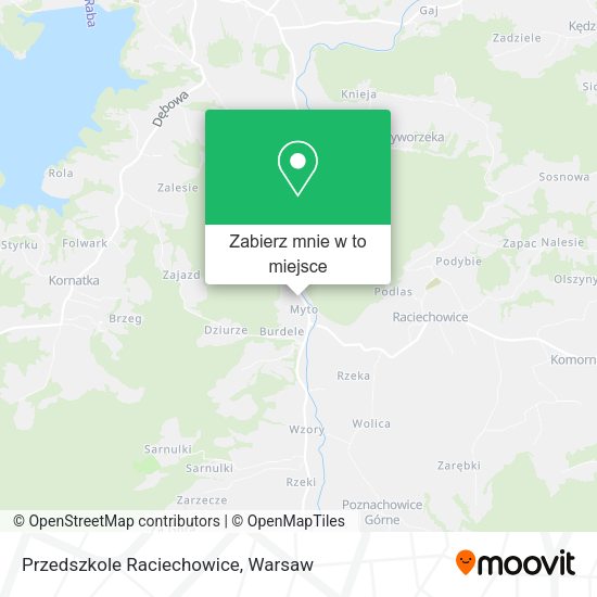 Mapa Przedszkole Raciechowice